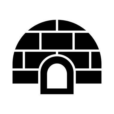 Kişisel ve ticari kullanım için Igloo Vektör Glyph Simgesi