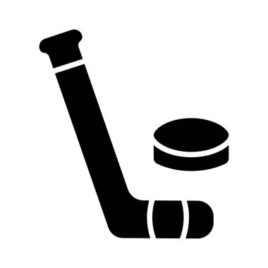 Kişisel ve ticari kullanım için buz hokeyi vektörü kabartma simgesi