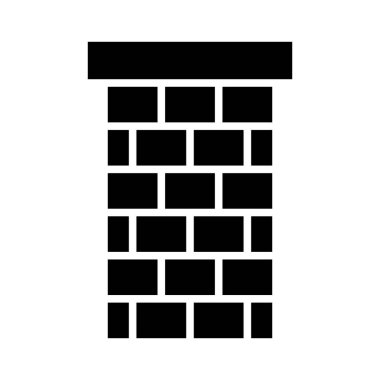 Kişisel ve Ticari Kullanım İçin Baca Üstü Vektör Kabartma Simgesi