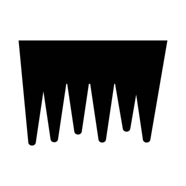 Kişisel ve Ticari Kullanım İçin Icicle Vector Glyph Simgesi