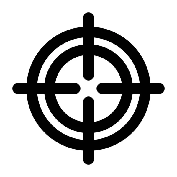 Ikona Wektora Polowania Glyph Użytku Osobistego Komercyjnego — Wektor stockowy
