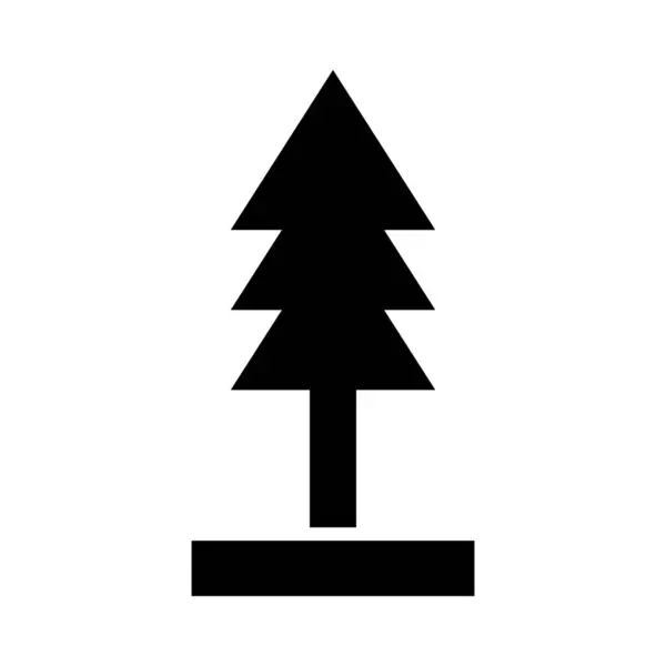 Векторный Икона Дерева Глиф Личного Коммерческого Использования — стоковый вектор