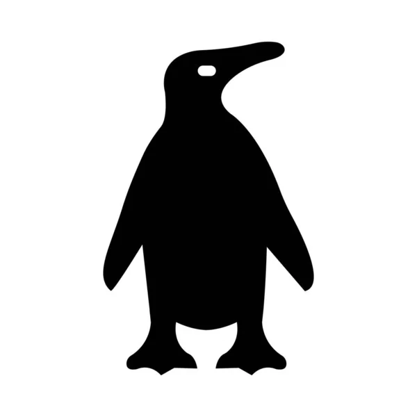 Penguin Vector Glyph Εικονίδιο Για Προσωπική Και Εμπορική Χρήση — Διανυσματικό Αρχείο