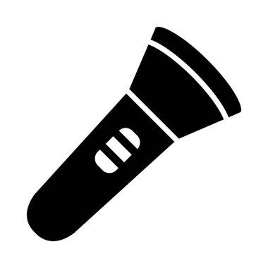 Kişisel ve ticari kullanım için el feneri vektörü kabartma simgesi