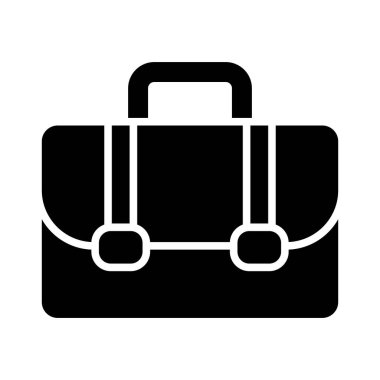 Kişisel ve Ticari Kullanım İçin Çanta Vektörü Glyph Simgesi