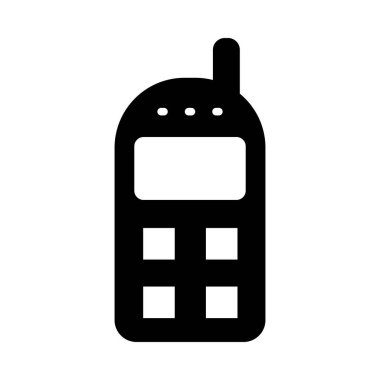 Kişisel ve ticari kullanım için cep telefonu vektörü kabartma simgesi