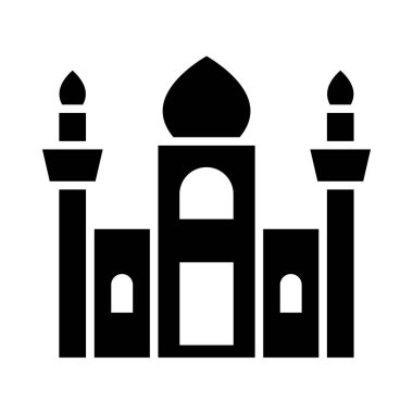 Kişisel ve Ticari Kullanım İçin Cami Vektörü Kabartma Simgesi