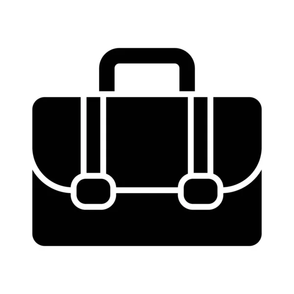 Briefcase Vector Glyph Icono Para Uso Personal Comercial — Archivo Imágenes Vectoriales