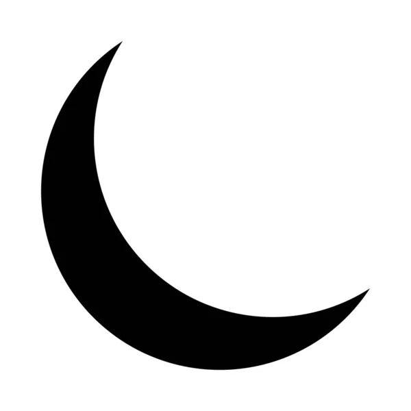 New Moon Vector Glyph Icon Für Den Persönlichen Und Kommerziellen — Stockvektor