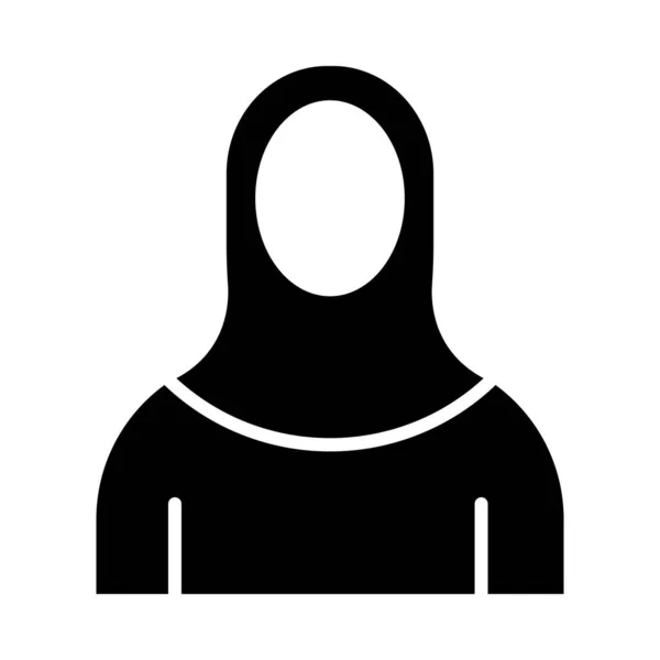 个人和商业用途的伊斯兰妇女病媒图标 — 图库矢量图片