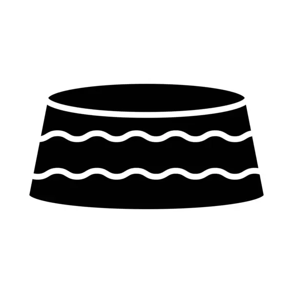 Ikona Wektora Cap Glyph Użytku Osobistego Komercyjnego — Wektor stockowy