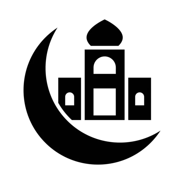 Eid Celebration Vector Glyph Icon Für Den Persönlichen Und Kommerziellen — Stockvektor