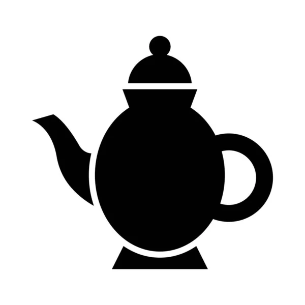 Teekanne Vector Glyph Icon Für Den Persönlichen Und Kommerziellen Gebrauch — Stockvektor
