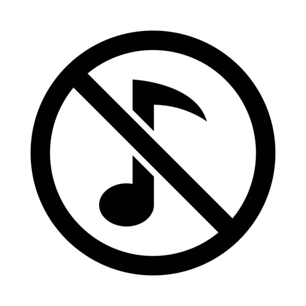 Music Vector Glyph Ikona Użytku Osobistego Komercyjnego — Wektor stockowy