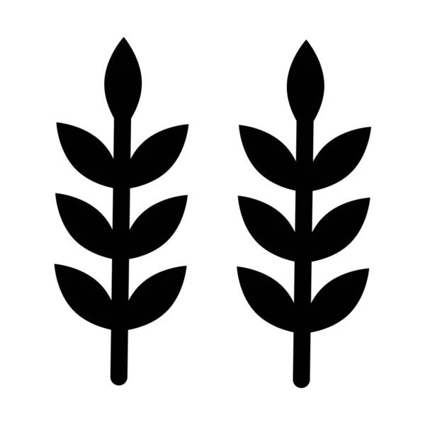 Wheat Vector Glyph Icon Für Den Persönlichen Und Kommerziellen Gebrauch — Stockvektor