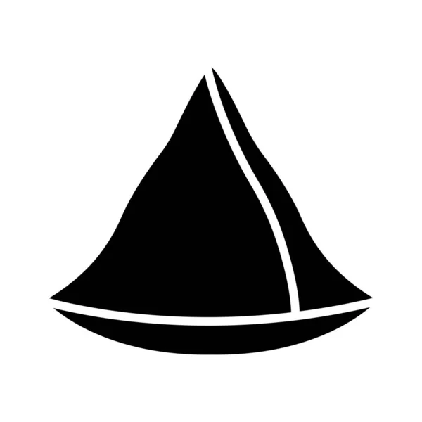 Samosa Vector Glyph Icon Personal Commercial Use — стоковий вектор