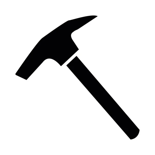 Hammer Vector Glyph Icon Personal Commercial Use — 스톡 벡터
