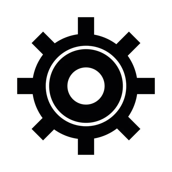 Gear Wheel Drawing Vector Glyph Ikon Személyes Kereskedelmi Használatra — Stock Vector