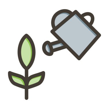 Su Santralleri Kalın Çizgisi Kişisel ve Ticari Kullanım İçin Renklerle Dolu