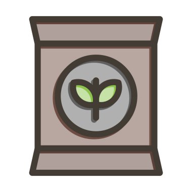 Gübre Kalın Çizgisi Kişisel ve Ticari Kullanım İçin Renklerle Dolu