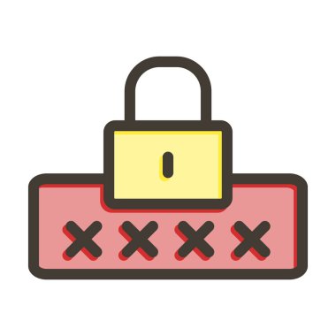 Parola Kalın Çizgisi Kişisel ve Ticari Kullanım İçin Renklerle Dolu