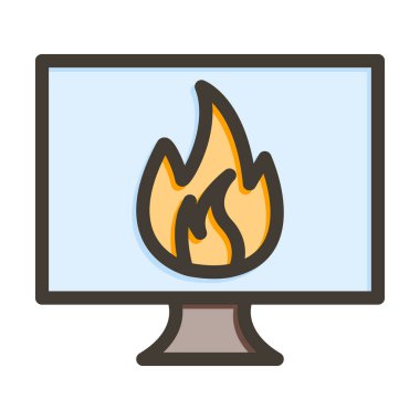 Hasar Kalın Çizgisi Kişisel ve Ticari Kullanım İçin Renklerle Dolu