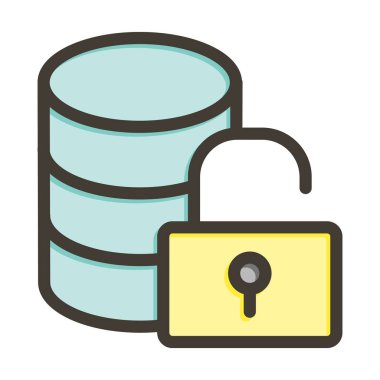 Güvensiz Kalın Çizgi Kişisel ve Ticari Kullanım İçin Renklerle Dolu