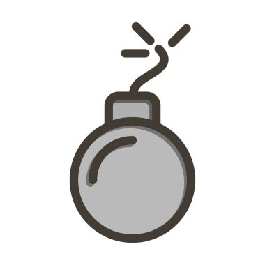 Bomba Kalın Çizgisi Kişisel ve Ticari Kullanım İçin Renklerle Dolu