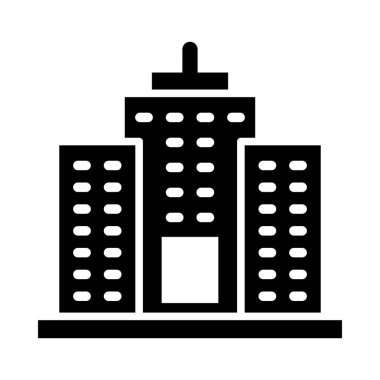 Kişisel ve Ticari Kullanım İçin Gökdelenler Vektör Kabartma Simgesi