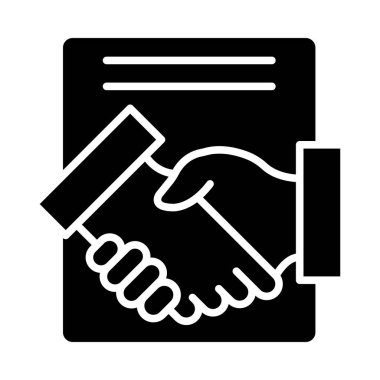 Kişisel ve ticari kullanım için Sözleşmeli Vektör Kabartma Simgesi