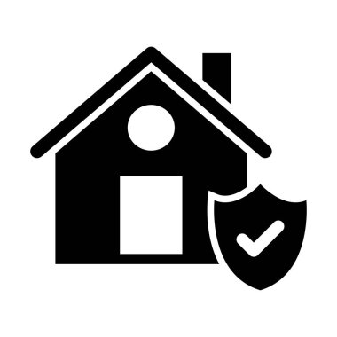 Kişisel ve Ticari Kullanım İçin Ev ve Bakım Vektörü Glyph Simgesi