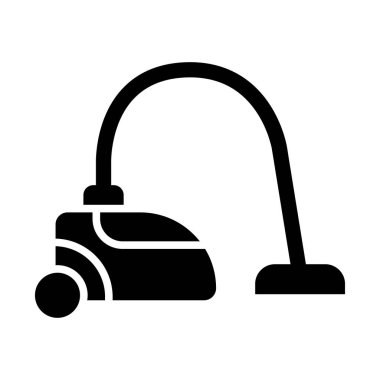 Kişisel ve Ticari Kullanım İçin Süpürge Temizleyici Vektör Kabartma Simgesi