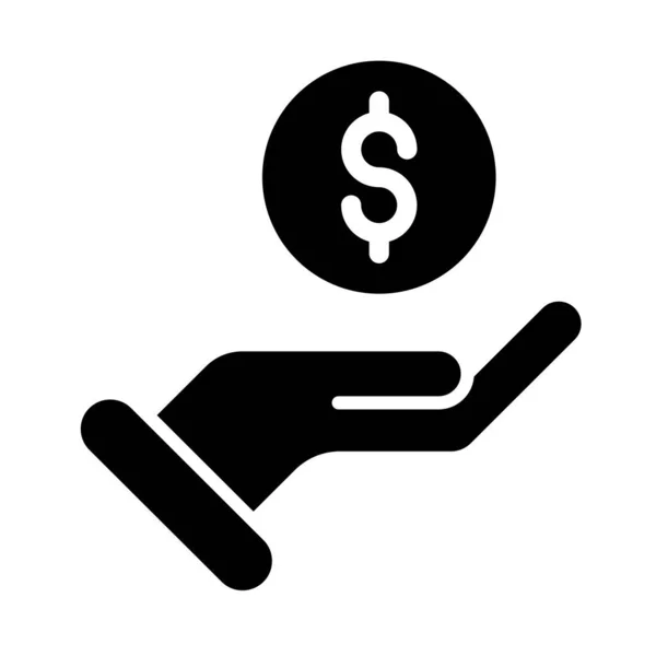 Pago Vector Glyph Icon Para Uso Personal Comercial — Vector de stock