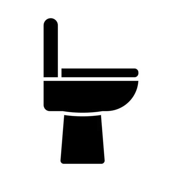 Toalett Vector Glyph Ikon För Personligt Och Kommersiellt Bruk — Stock vektor