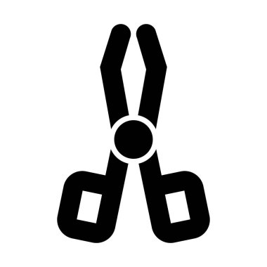 Kişisel ve Ticari Kullanım İçin Tong Vektörü Glyph Simgesi