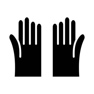 Kişisel ve Ticari Kullanım İçin Eldiven Vektörü Kabartma Simgesi