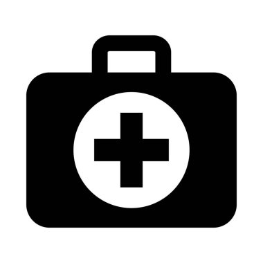 Kişisel ve ticari kullanım için ilk yardım kiti vektör kabartma simgesi