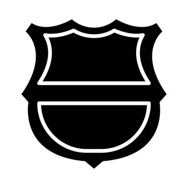 Kişisel ve ticari kullanım için Futbol Rozeti Vektörü Glyph Simgesi