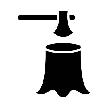 Kişisel ve Ticari Kullanım İçin Ormansızlaştırma Vektörü Kabartma Simgesi