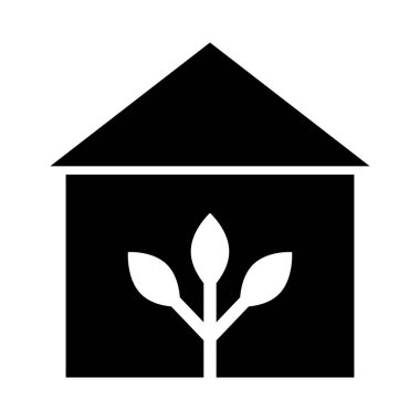 Kişisel ve Ticari Kullanım İçin Sera Vektörü Glyph Simgesi