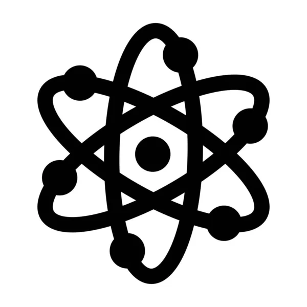 Atom Vector Glyph Ikon För Personligt Och Kommersiellt Bruk — Stock vektor