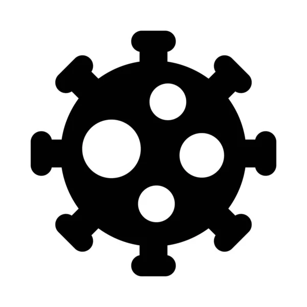 Virus Vector Glyph Icon Para Uso Personal Comercial — Archivo Imágenes Vectoriales