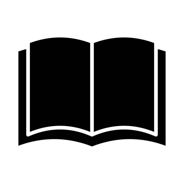 Book Vector Glyph Icon Personal Commercial Use — Stock Vector