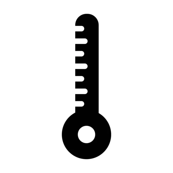 Термометр Векторна Піктограма Гліфа Особистого Комерційного Використання — стоковий вектор