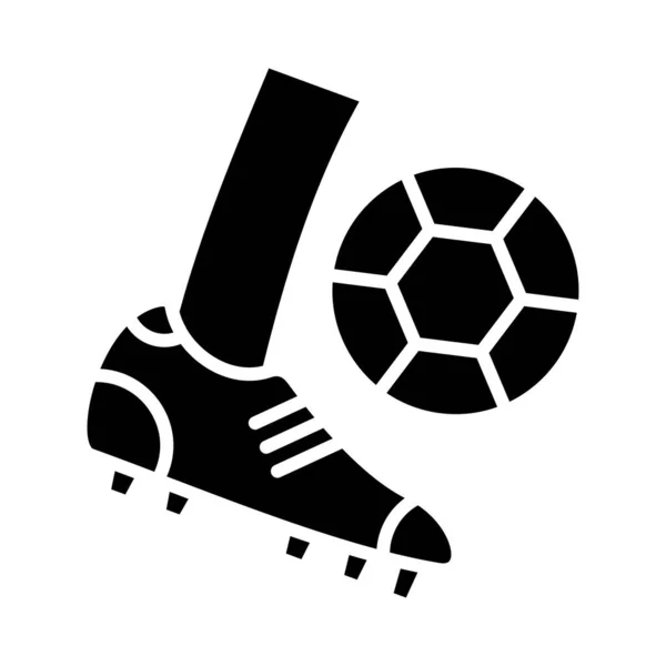 Football Shot Vector Glyph Εικονίδιο Για Προσωπική Και Εμπορική Χρήση — Διανυσματικό Αρχείο