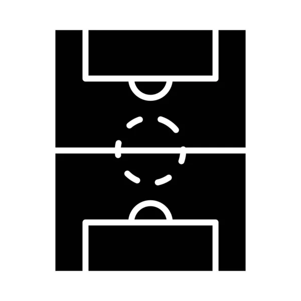 Football Field Vector Glyph Icon Για Προσωπική Και Εμπορική Χρήση — Διανυσματικό Αρχείο