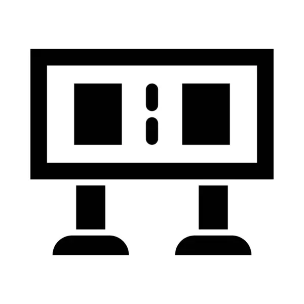 Scorebord Vectorglyph Icoon Voor Persoonlijk Commercieel Gebruik — Stockvector
