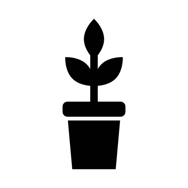 Icône Vectorielle Glyphe Plante Pour Usage Personnel Commercial — Image vectorielle