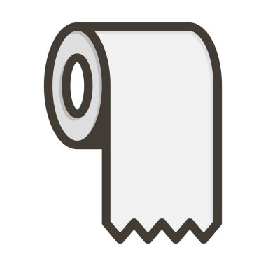 Tuvalet kağıdı kalınlığı kişisel ve ticari kullanım için renklerle doluydu.