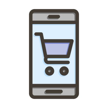 Çevrimiçi Alışveriş Kalın Hattı Kişisel ve Ticari Kullanım İçin Renklerle Dolu